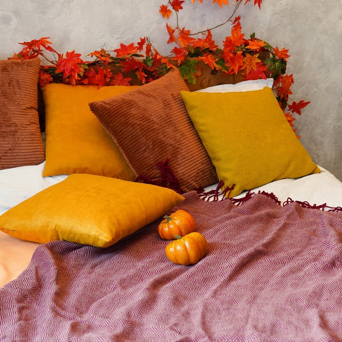 Velour pillowcases - elegant decoration of the interior
