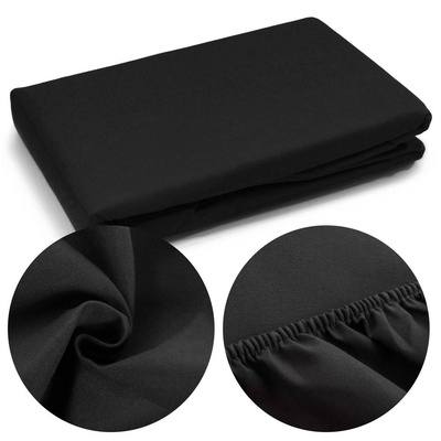 Bed sheet 160 x 200 with elastic Bolzano Black