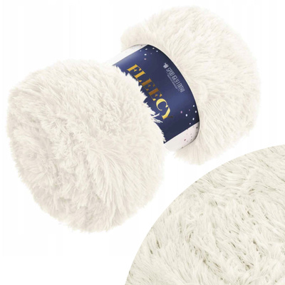 Blanket 200 x 220 Italian Fur Fleecy Ecru
