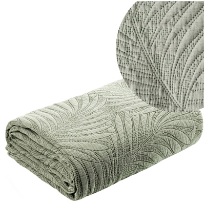 Eurofirany Quilted Stone Sage Bedspread 220 x 240