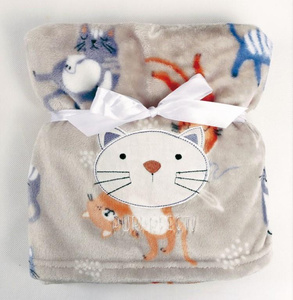 Kocyk 75 x 100 Mikrofibra z Haftem Ricco RI6A