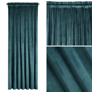 Curtain 140 x 270 Decorative Velvet Melanie C.Blue