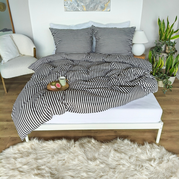 Pościel 220 x 200 3cz Mikrofibra w Pasy Eusebia Home 10