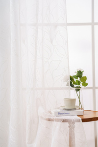 Decorative Curtain 145 x 250 Tape Cruz Voile 01