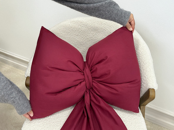 Bow 100 x 60 Cushion Christmas Decoration Decorative Big Bow 01