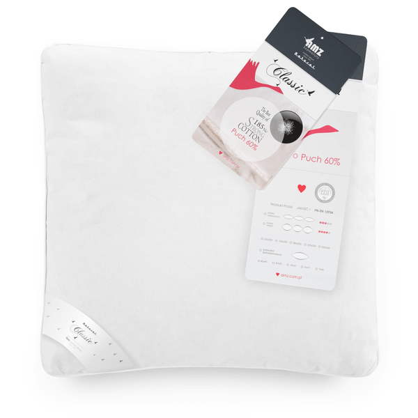 Pillow 40 x 40 Natural Classic Goose Down White