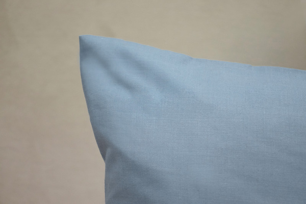 Poszewka Bawełna 50 x 80 Jednolita Ola Niebieski Blue