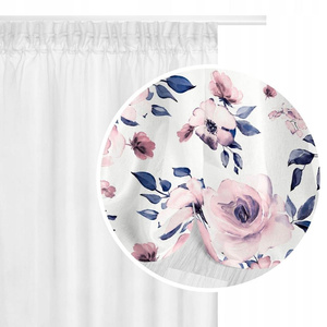 Curtain 140 x 250 Decorative Rosally Tape Pomegranate