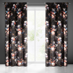 Zasłona 140 x 270 Dekoracyjna Taśma Karen Cza+Róż