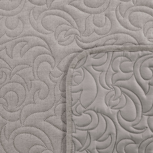 Quilted Decorative Bedspread 170 x 210 Len4 Gray
