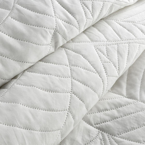 Bedspread 170 x 210 Quilted Decorative Boni6 White