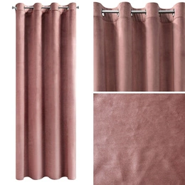 Zasłona 140 x 250 Dekoracyjna Velvet Rosa C. Róż