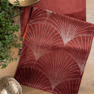 35 x 180 Decorative Velvet Blink14 Brick Runner