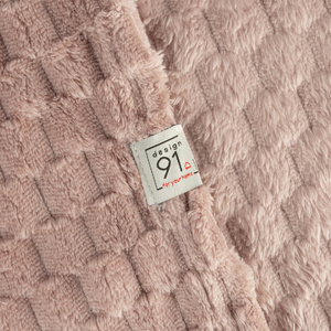 Koc 150 x 200 Flanelowy Design Cindy6 Mocha