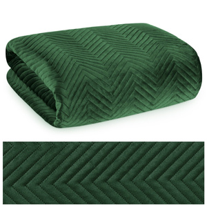 Sofia C. Decorative Velour Bedspread 220 x 240. Herb