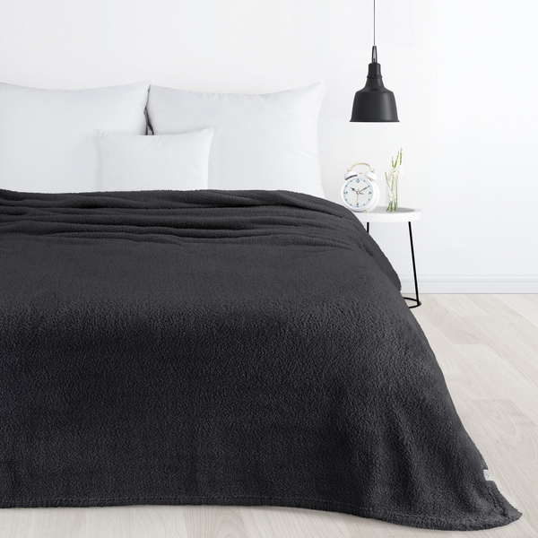 Blanket 70 x 160 Microfiber Lamb Lori Black