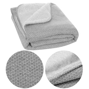 Blanket 150 x 200 Microfiber Two-sided Panda Silver+Bia