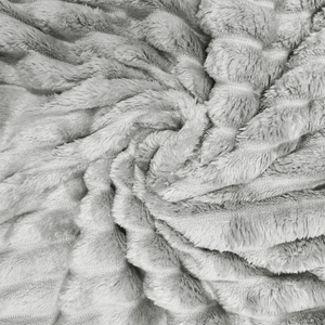 Blanket 160 x 200 Microfiber Stamped Stripes Nuvio 02