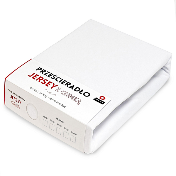 Prześcieradło 80 x 180 Jersey z Gumką Gaja 14