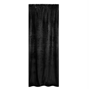 Zasłona 140 x 270 Dekoracyjna Velvet Soft Czarny