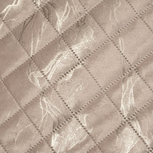 Quilted Velvet Bedspread 170 x 210 Luiz6 Beige+Gold