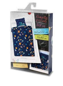 Pościel 160 x 200 Młodzieżowa nr 451 Kosmos