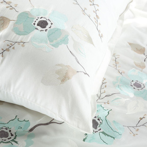 Bedding 220 x 200 Embroidered Embroidery6/St/White +Mint