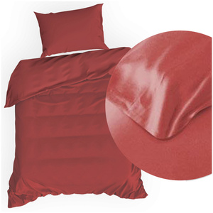 Bedding 140 x 200 2cz Satin Nova3 Red
