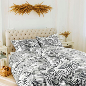 220 x 200 3pc Flannel Bedding Jungle Grey