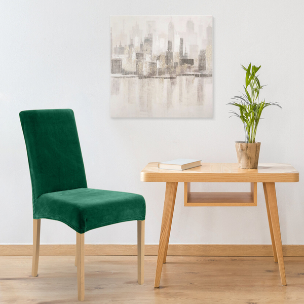 Velvet Chair Cover 35x55x30 Pokr04 Dark Green