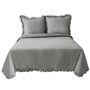 Pościel 200 x 220 3cz Satynowa z falbaną Nadir 03