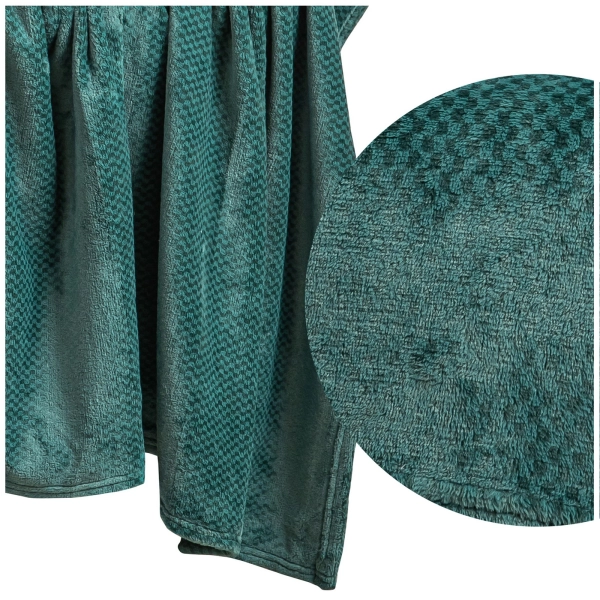 Koc 70 x 150 Pluszowy Mikrofibra Willy Butelkowy