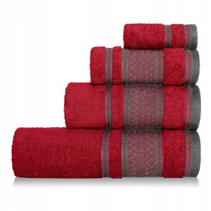 Towel 70 x 140 Cotton Panama 500g/m2 Red