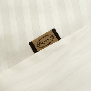 Bedding 160 x 200 3pcs Cotton Satin Vera Cream