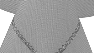 Tablecloth 140 x 200 Stainproof Glamour Silver 391S