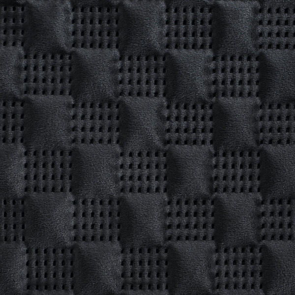 Narzuta 200 x 220 Pikowana Welurowa Sofia4 Czarny