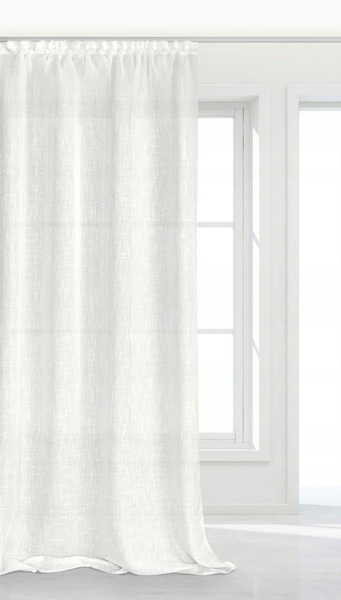 Curtain 140 x 270 Decorative Frost Tape White