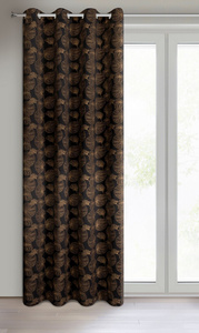 Curtain 140 x 250 Decorative Marigold Black