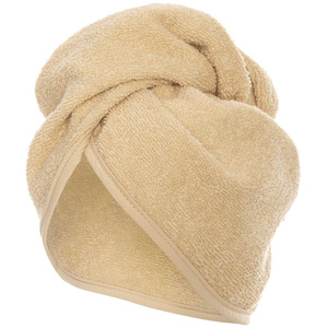 Turban 65 x 23 Ręcznik Frotte Bawełna Beżowy