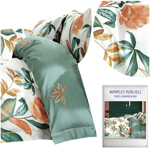 Bedding 200 x 220 3pc Cotton Satin No. A1586