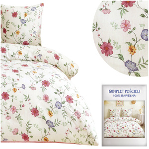 Bedding 140 x 200 2 pcs Cotton Satin no. A1669