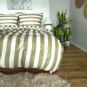 Pościel 160 x 200 3cz Mikrofibra w Pasy Eusebia Home 08