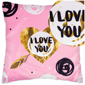 Pillowcase 40 x 40 Decorative Heart Velvet 05