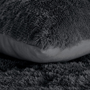 Pościel 220 x 200 3cz Futrzak Polar Tiffany Czarny