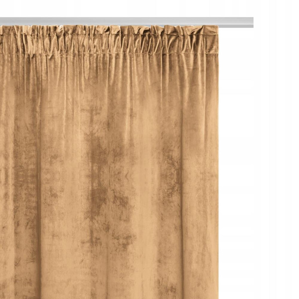 Zasłona 140 x 270 Dekoracyjna Velvet Soft Musztard