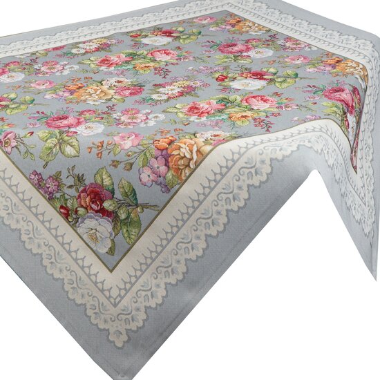 140 x 180 Decorative Tapestry Tablecloth 1175 Ash
