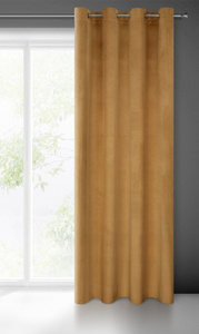 Curtain 140 x 250 Decorative Velvet Melanie Honey