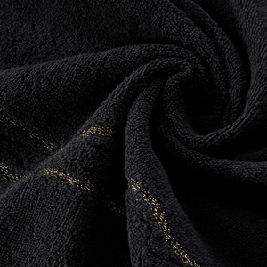 Towel 30 x 50 Bath Frotte Karin 11 Black