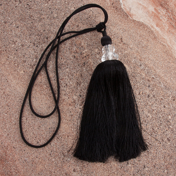 Decorative Curtain Tieback 68 cm KAREN Black