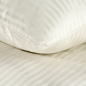 Bedding 160 x 200 3pcs Cotton Satin Vera Cream